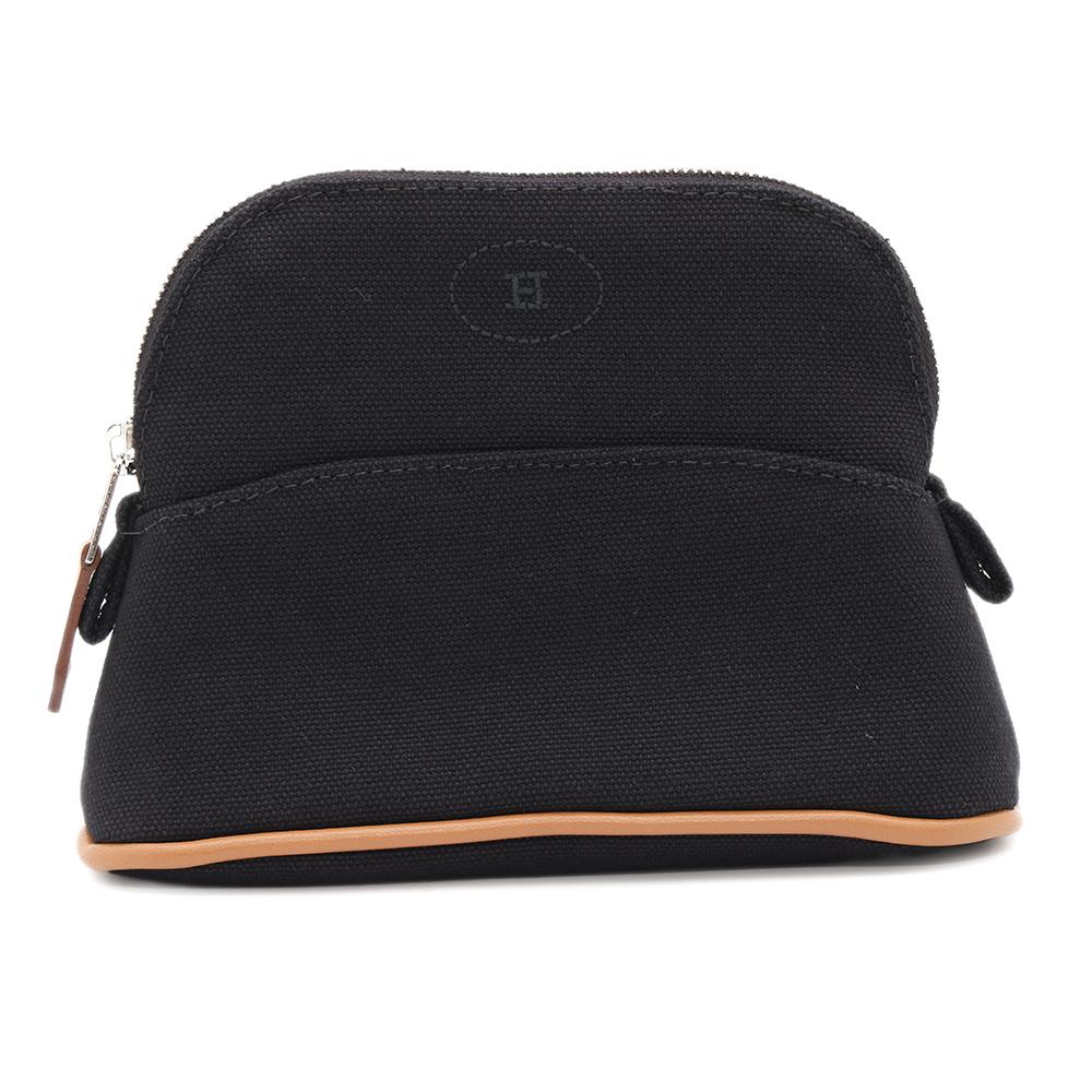 Bolide Pouch Cotton Size Handbag Leather Black Travel Bag