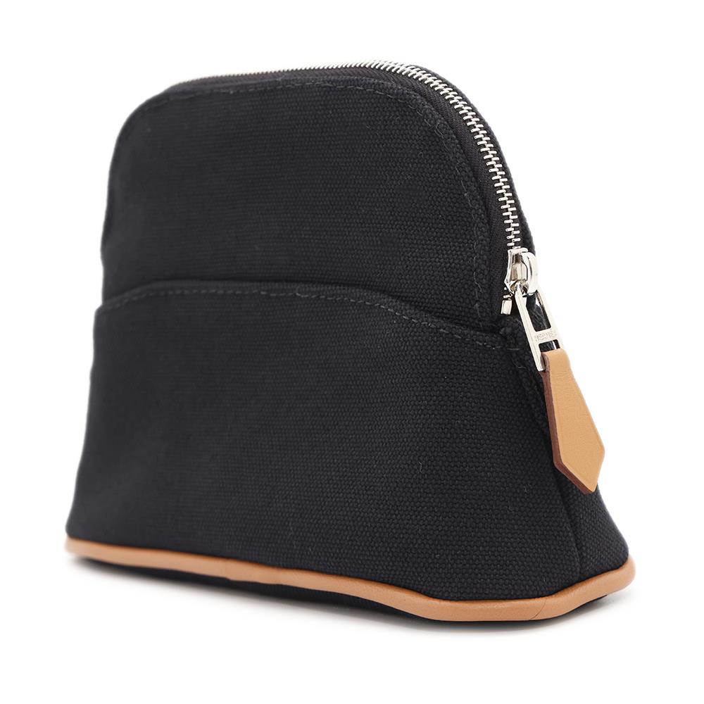 Bolide Pouch Cotton Size Handbag Leather Black Travel Bag