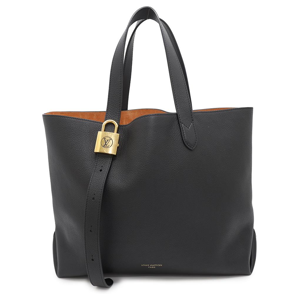 Louis Vuitton Lowkey Cabas NoirM25341 Grained Size Leather Calf Handbag