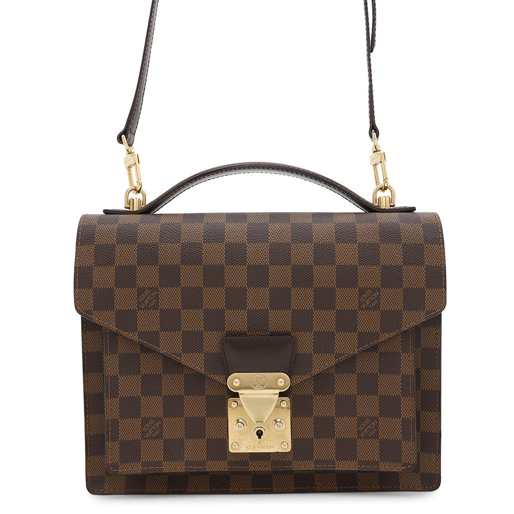 Louis Vuitton Monceau SPO RedN48088 Ebene Damier Canvas Handbag