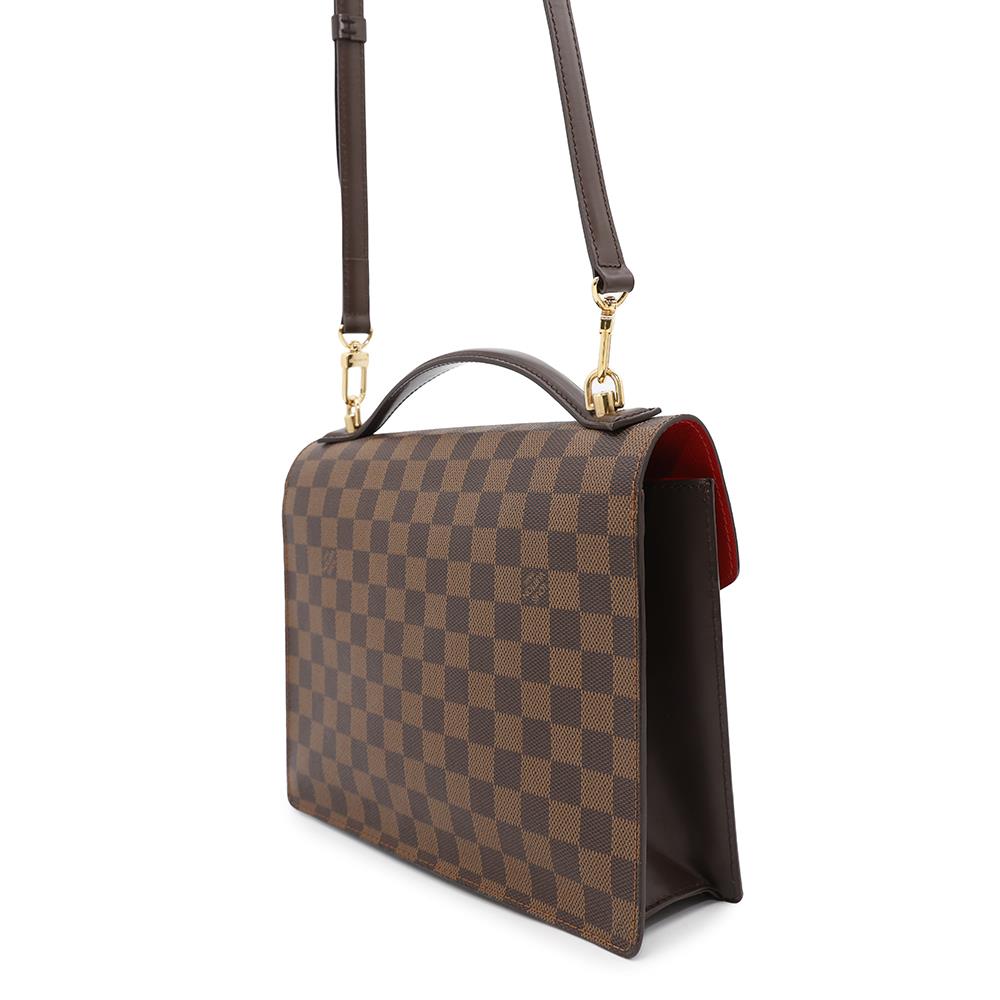 Louis Vuitton Monceau SPO RedN48088 Ebene Damier Canvas Handbag