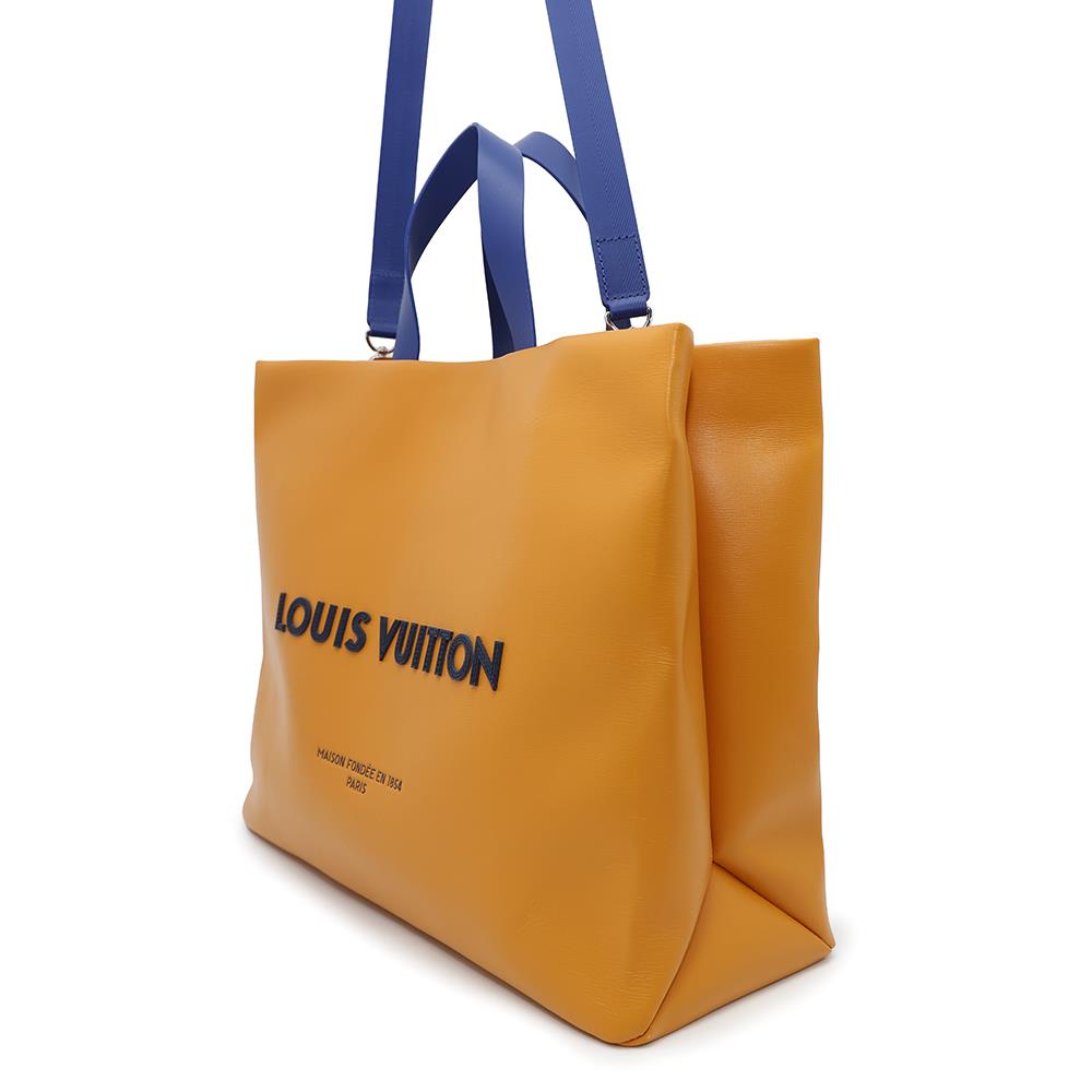 Louis Vuitton Shopper SaffronM24457 MM Leather Tote Bag 2