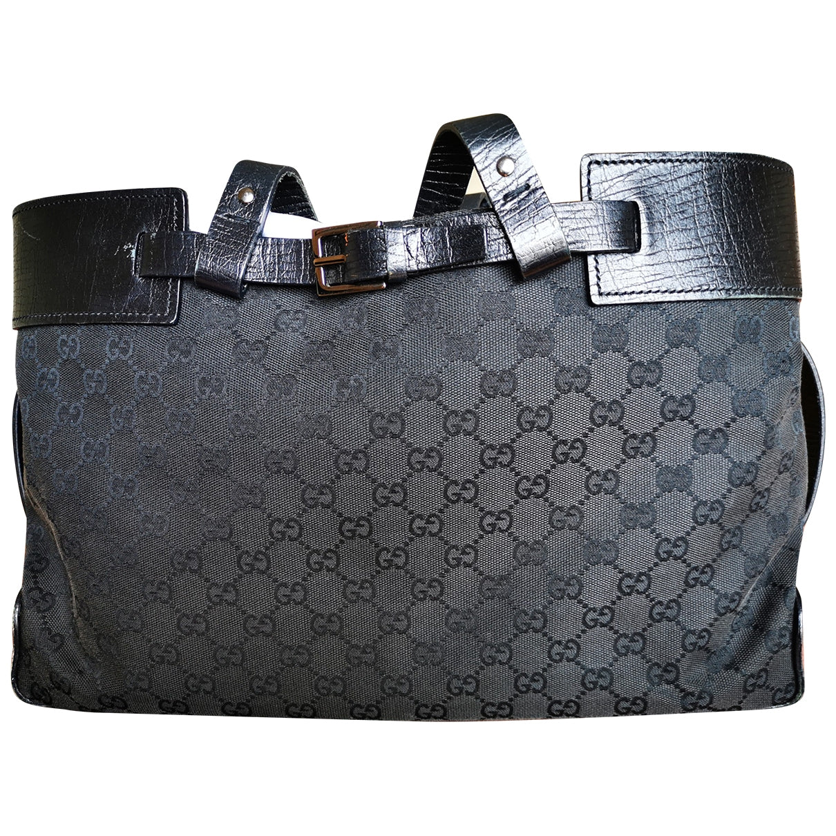 Gucci black cloth handbag