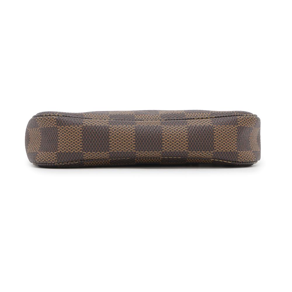 Louis Vuitton Pochette Accessoires RedN58009 Ebene Damier Canvas Clutch Bag