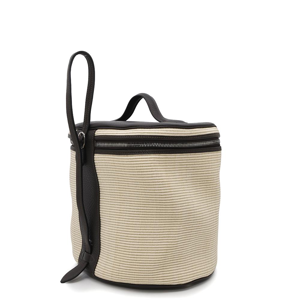 Inter City Crinolin Taurillon Handbag Beige Travel Bag