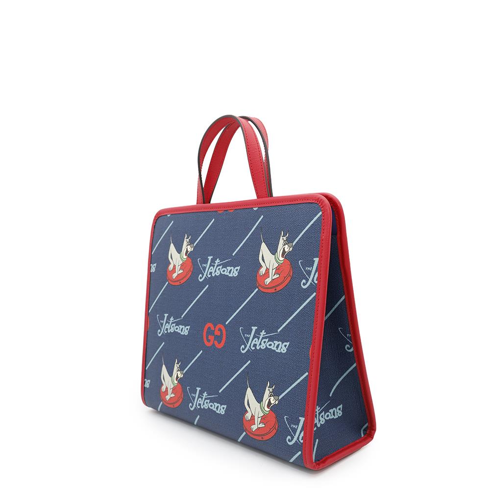 Gucci Jetson Children's Red605614 PVC Coated Leather Canvas Navy Apparel