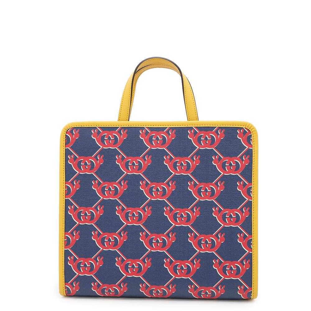 Gucci Snail Children Children's Yellow Red605614 Leather Canvas Navy Apparel