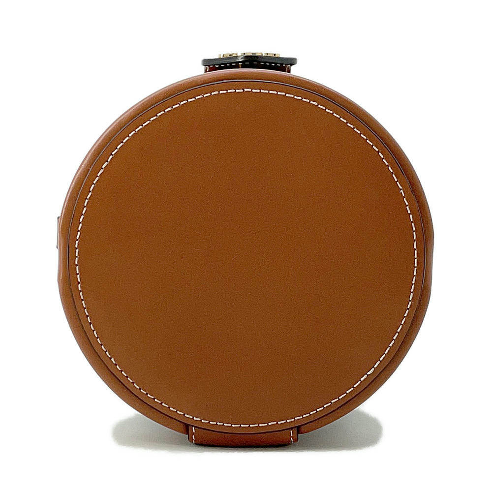 Triomphe Tambour Pvc Coated Size Small Handbag Leather Canvas Travel Bag