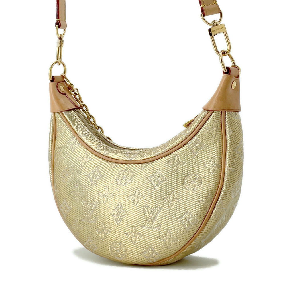 Louis Vuitton loop GoldM22928 Laminated Jacquard Monogram Handbag