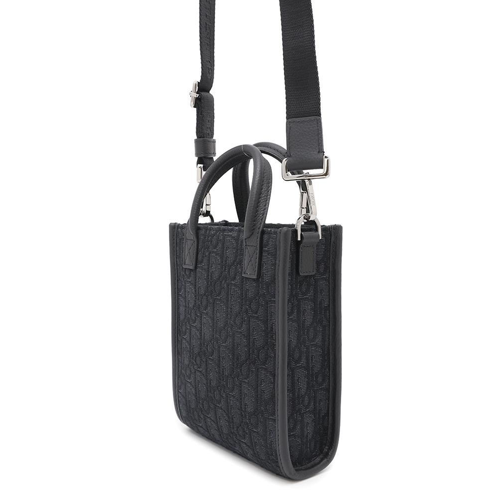 Dior Safari North South Way Tote Bag Esws Leather Black