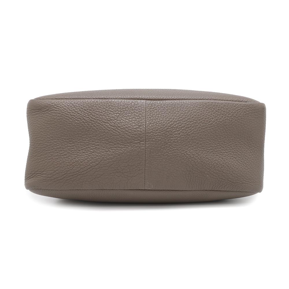 Greige Bc Leather Travel Bag