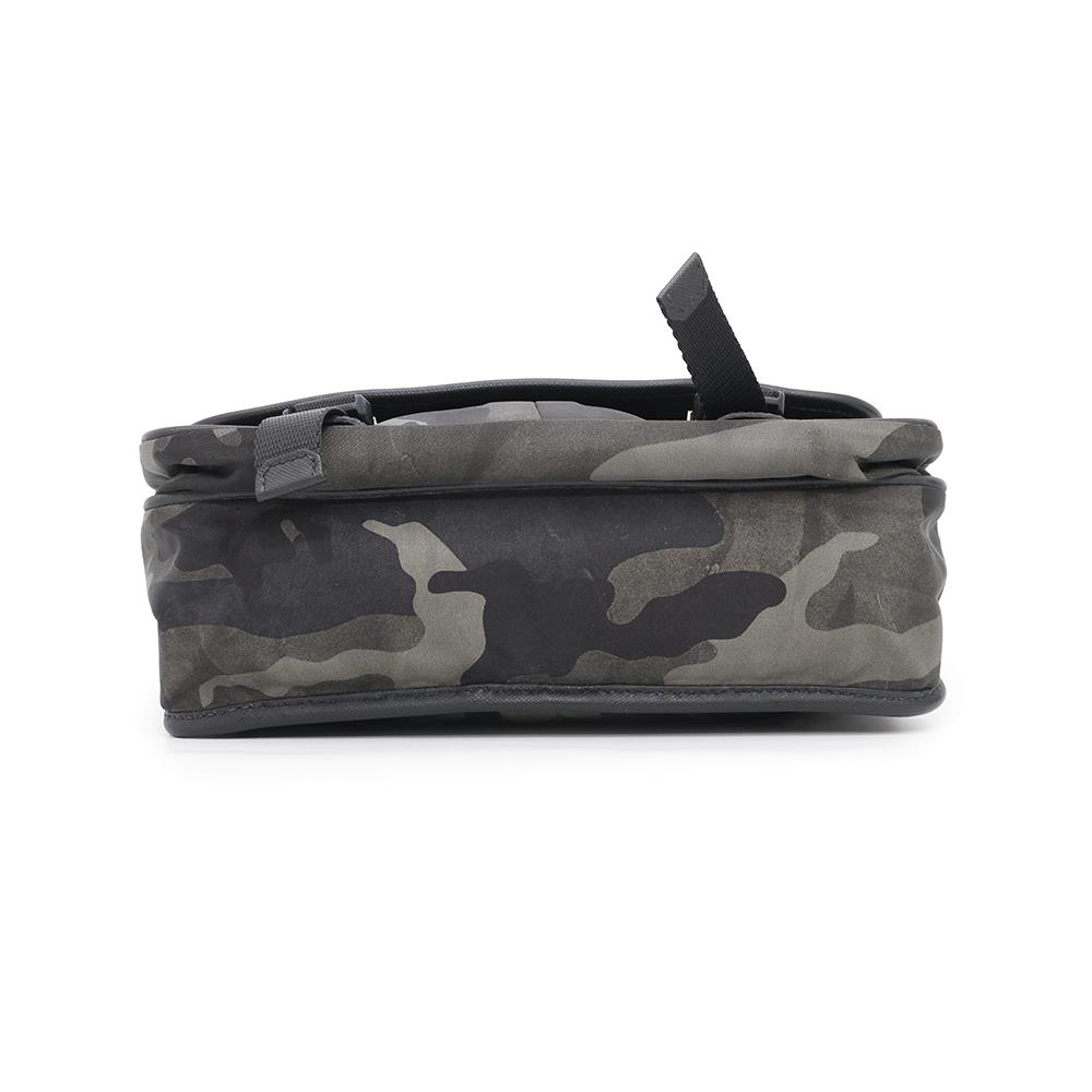 Camouflagepattern Shoulder Bag Khaki Nylon Black