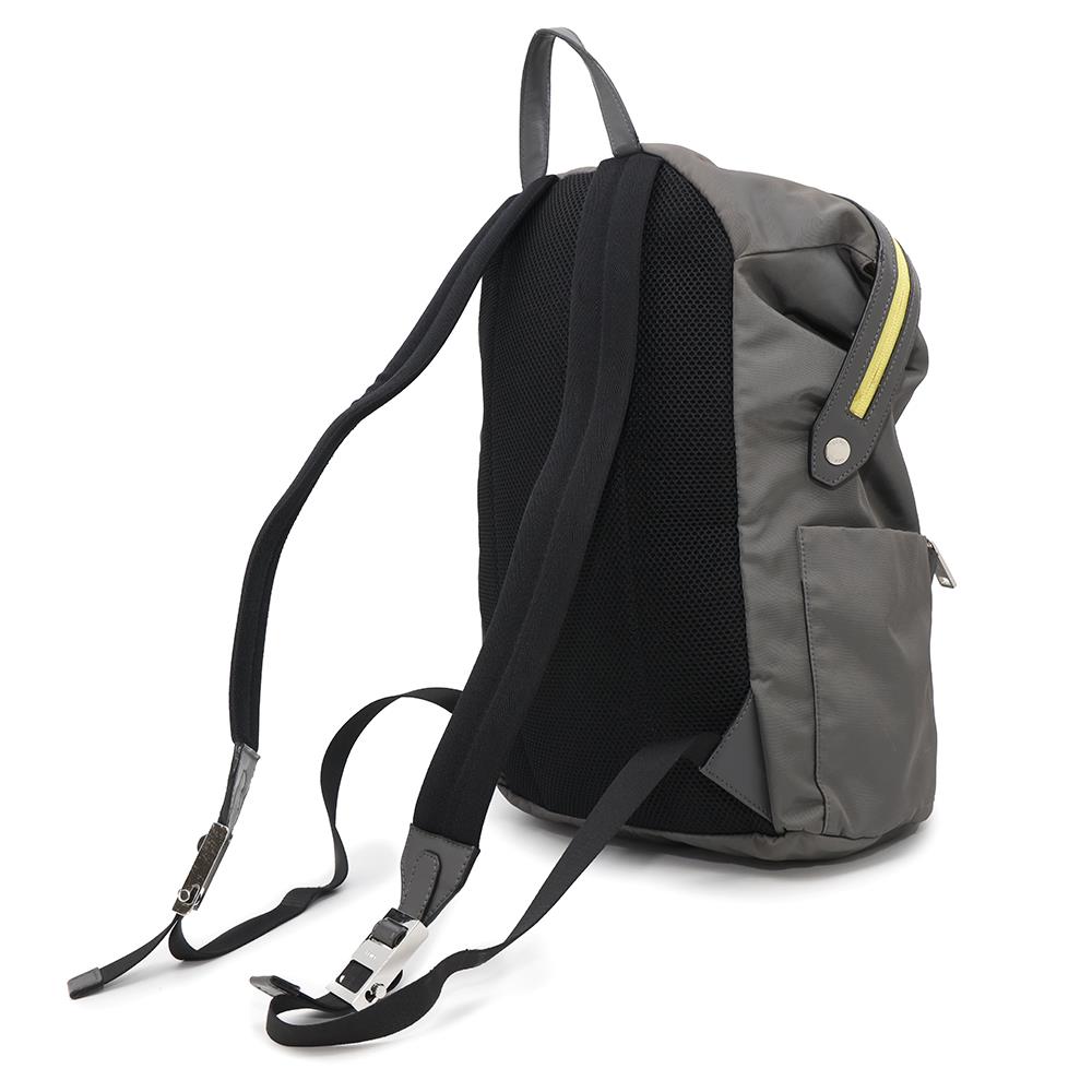 Fendi Monster Backpack Khaki Gray7Vz035 Nylon