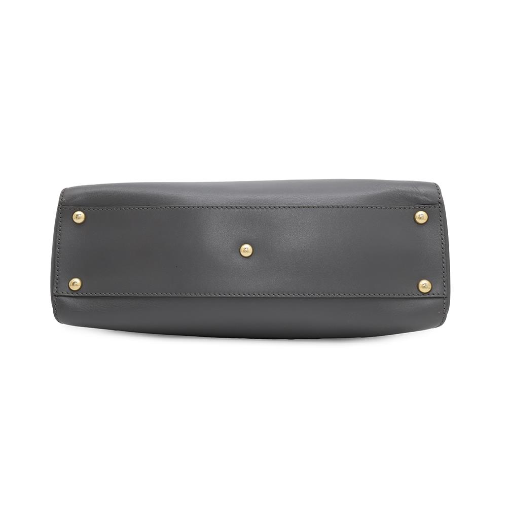 Fendi Peekaboo 2Waybag Gray8Bn226 Leather Travel Bag