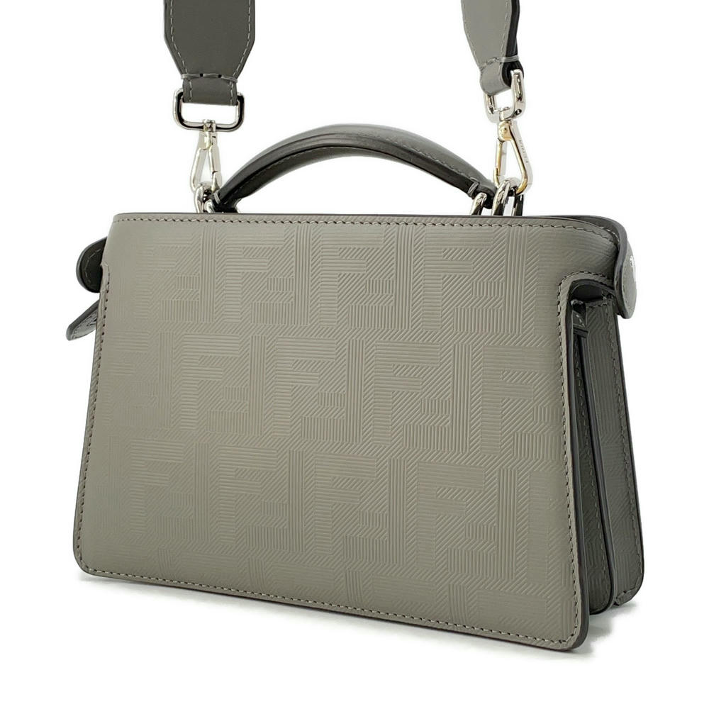 Fendi Peekaboo Icuxcross 2Waybag Gray7Va582 Handbag Leather Travel Bag