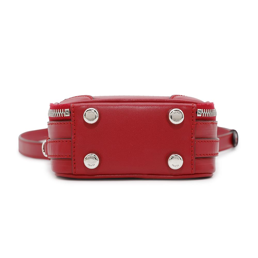 Fendi Travel Bag Shoulder Bag Red7Va542 Leather Mini
