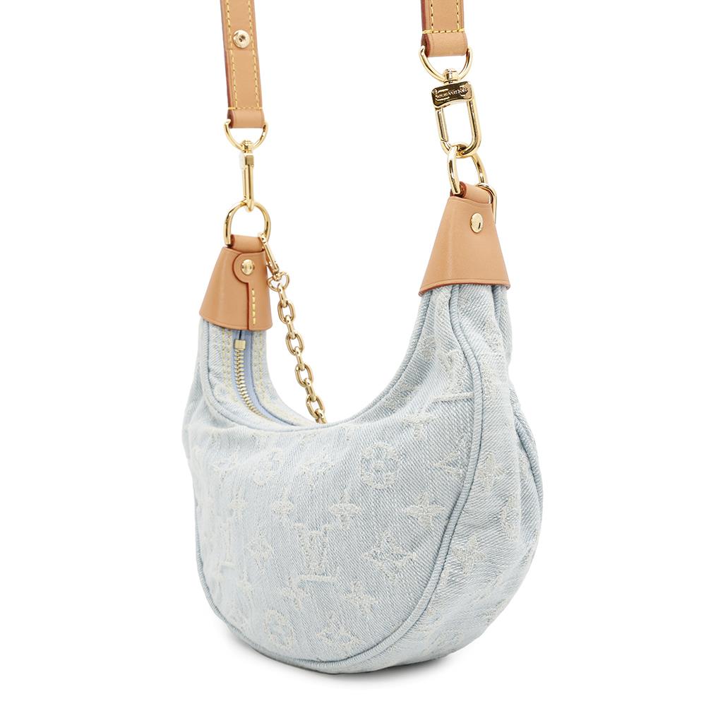 Louis Vuitton loop Light BlueM24846 Monogram Denim Handbag