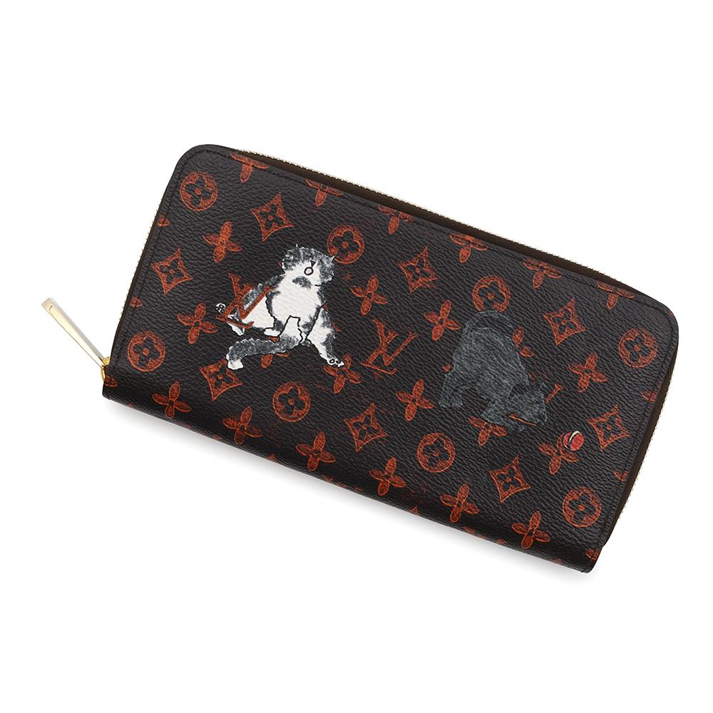 Louis Vuitton Zippy OrangeM63875 Transformed Catogram Monogram Wallet Case