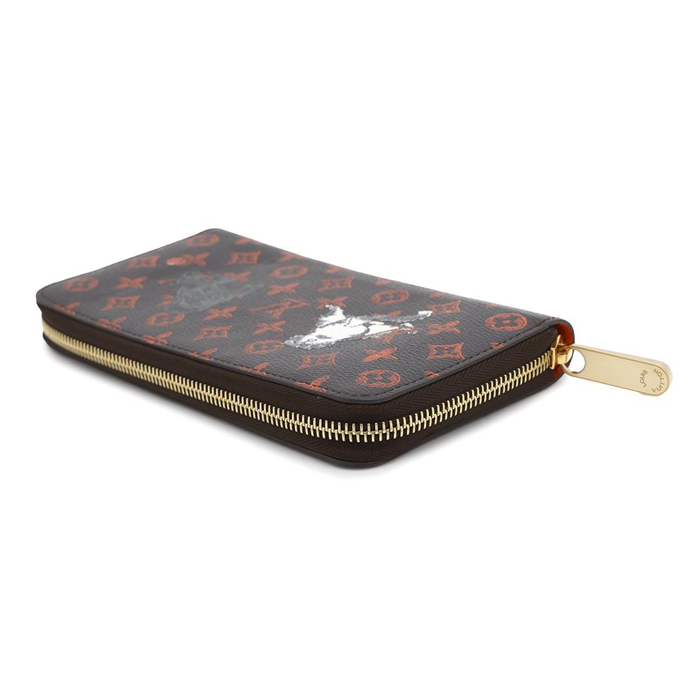 Louis Vuitton Zippy OrangeM63875 Transformed Catogram Monogram Wallet Case