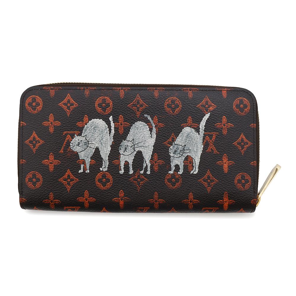 Louis Vuitton Zippy OrangeM63875 Transformed Catogram Monogram Wallet Case