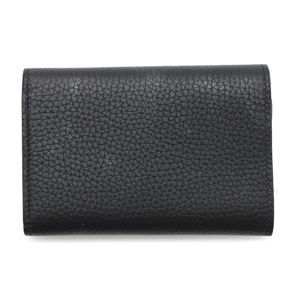 Louis Vuitton Portefeuille Capucine Compact pinkM62157 Taurillon Noir Leather Hat