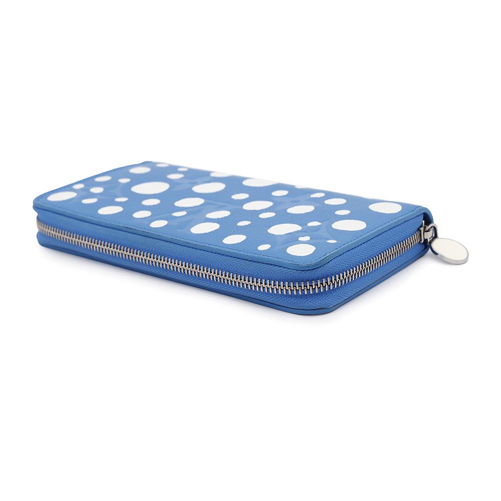 Louis Vuitton × YK Zippy bronM81954 Empreinte Monogram Leather Blue Wallet Case