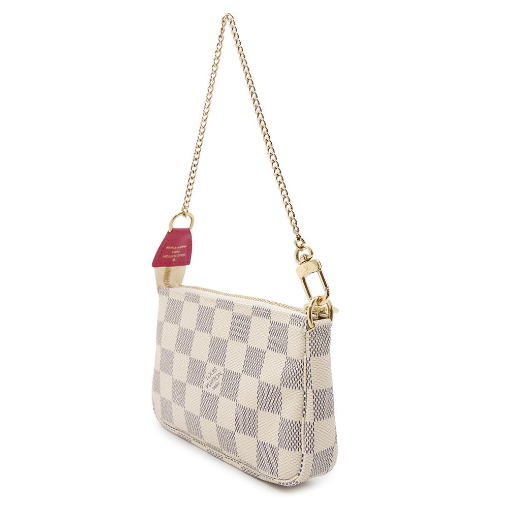 Louis Vuitton Pochette Accessoires BeigeN62200 Azur Damier Clutch Bag