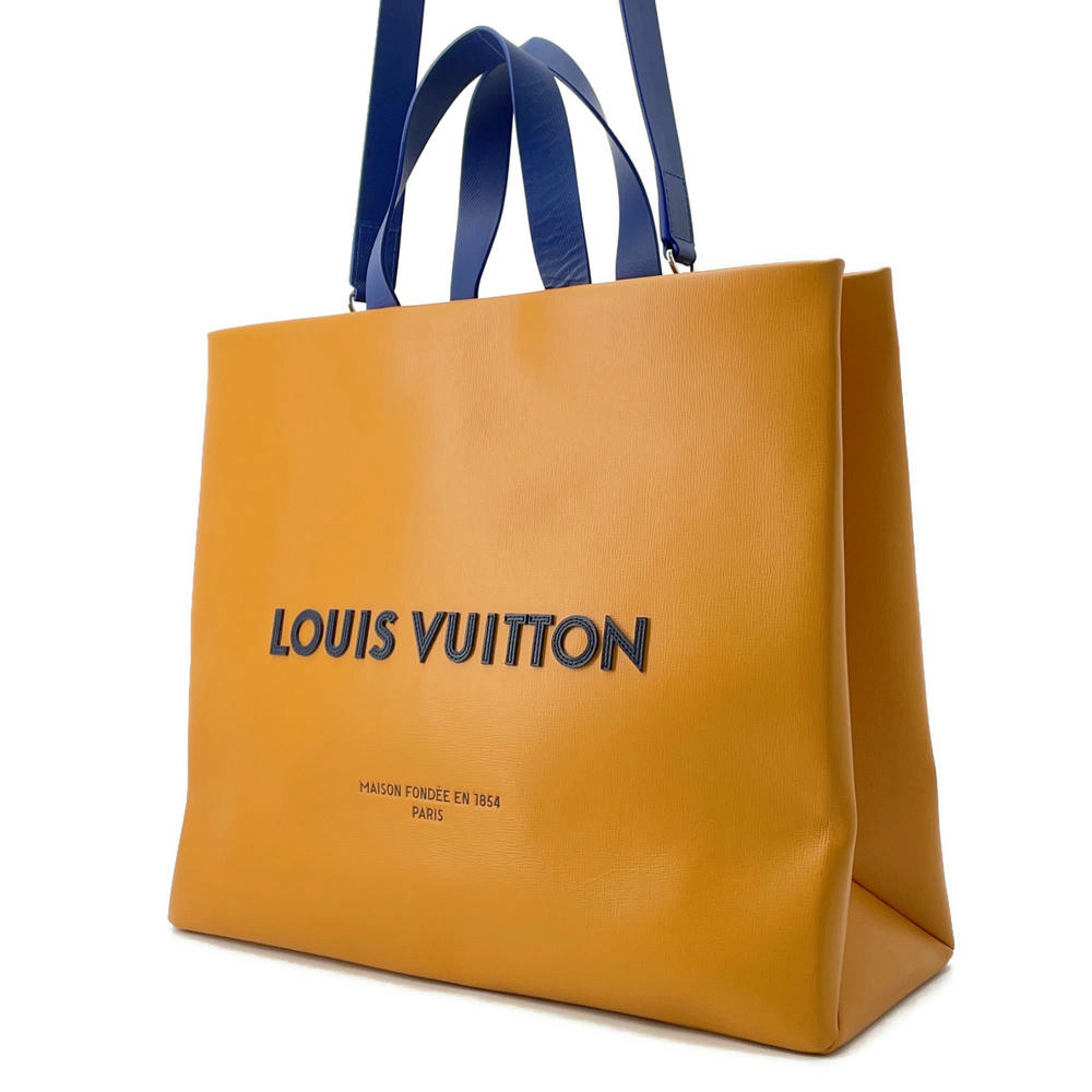 Louis Vuitton Shopper SaffronM24457 MM Leather Tote Bag