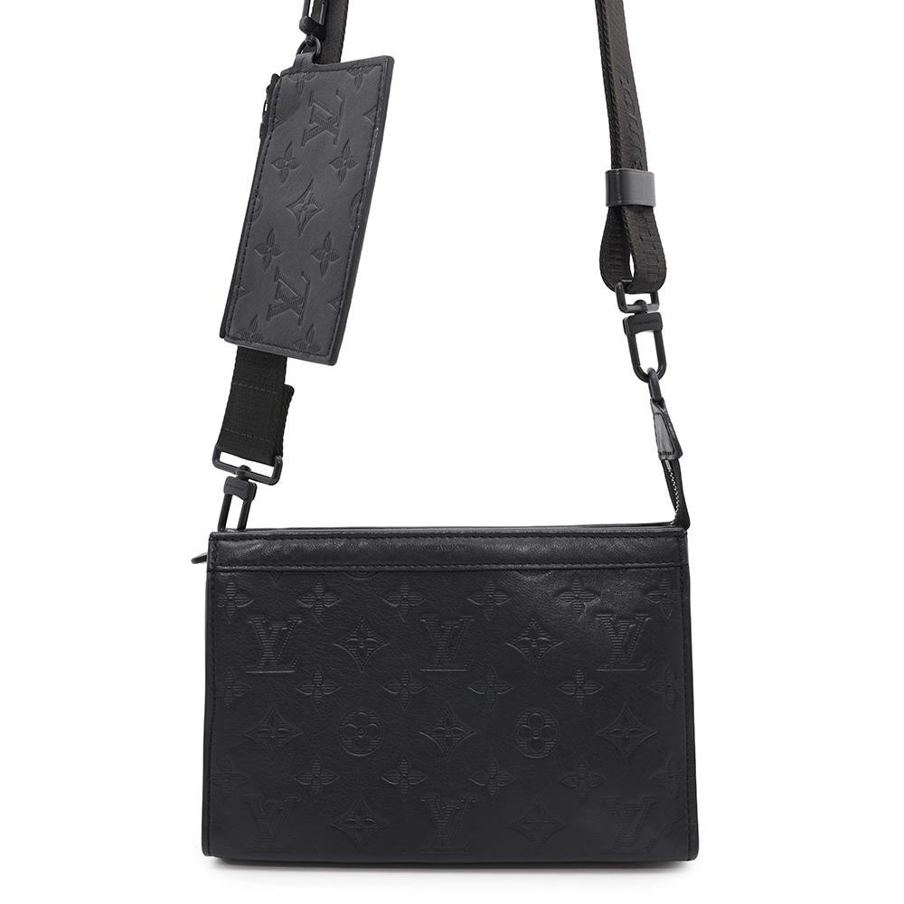 Louis Vuitton Gaston Wearable NoirM81115 Shadow Monogram Wallet Case