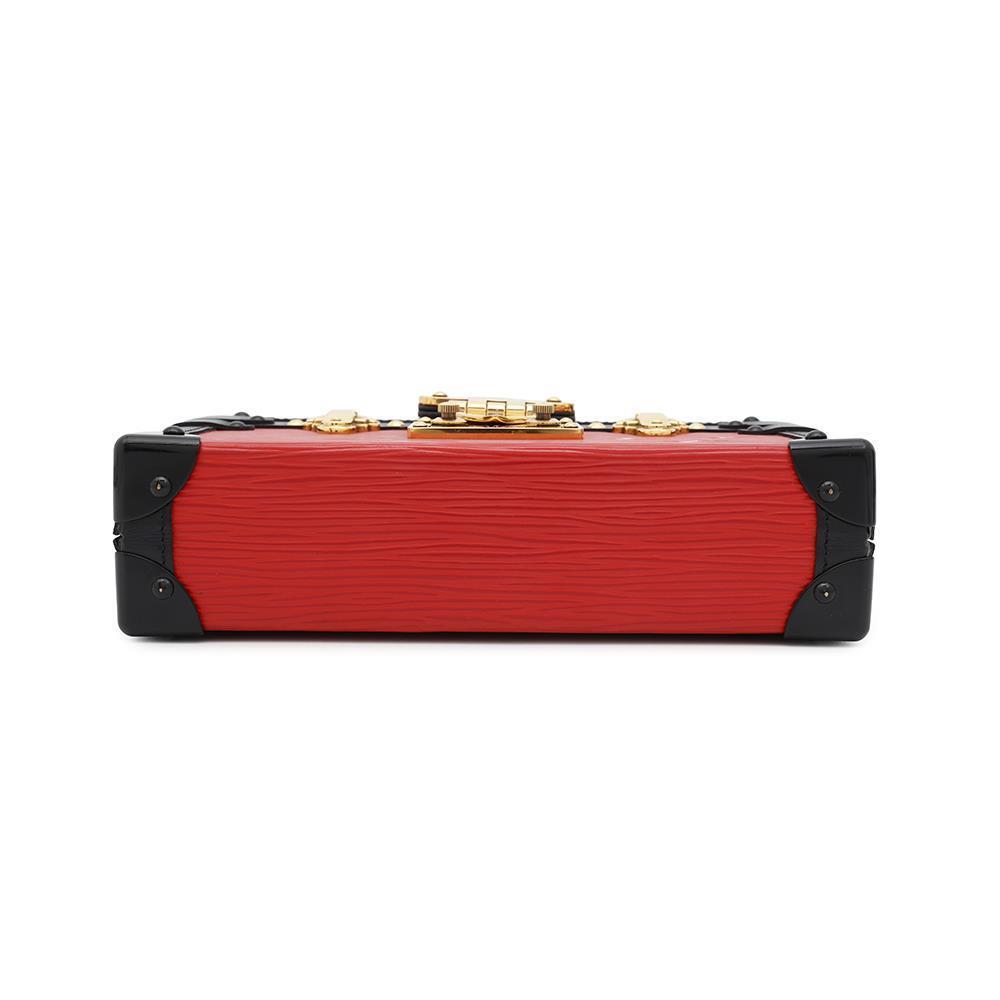 Louis Vuitton Petite Malle Coquelicot NoirM54651 Epi Leather Handbag