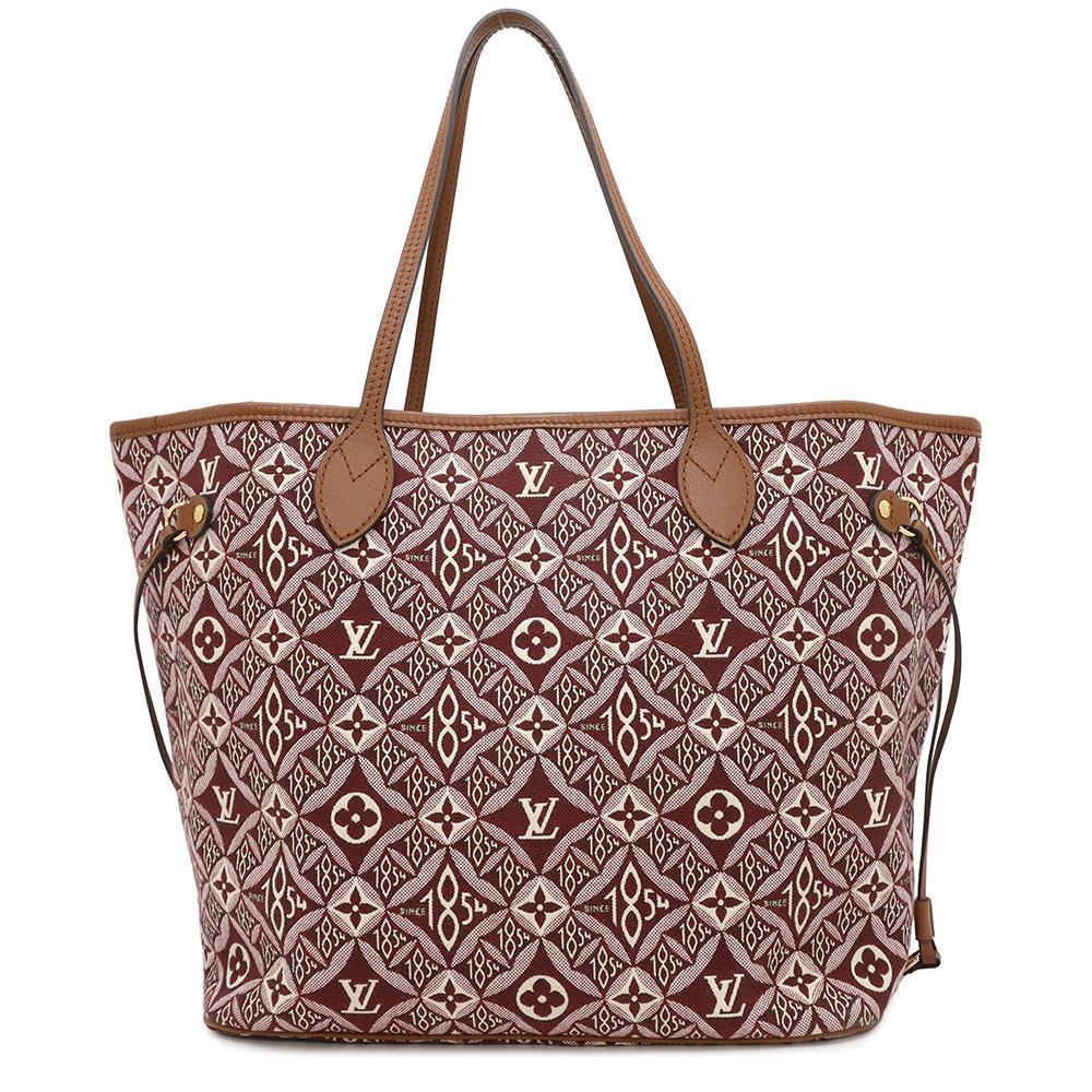 Louis Vuitton Neverfull BordeauxM57273 Jacquard Monogram Tote Bag