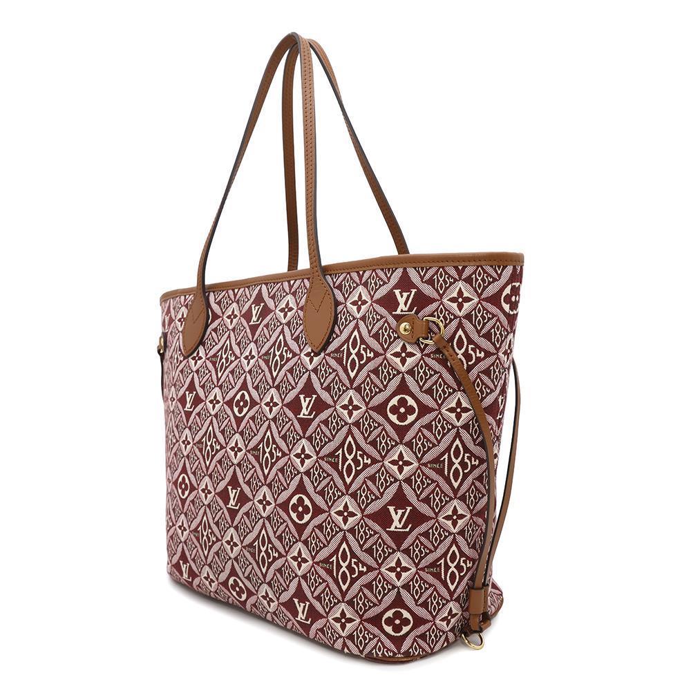 Louis Vuitton Neverfull BordeauxM57273 Jacquard Monogram Tote Bag
