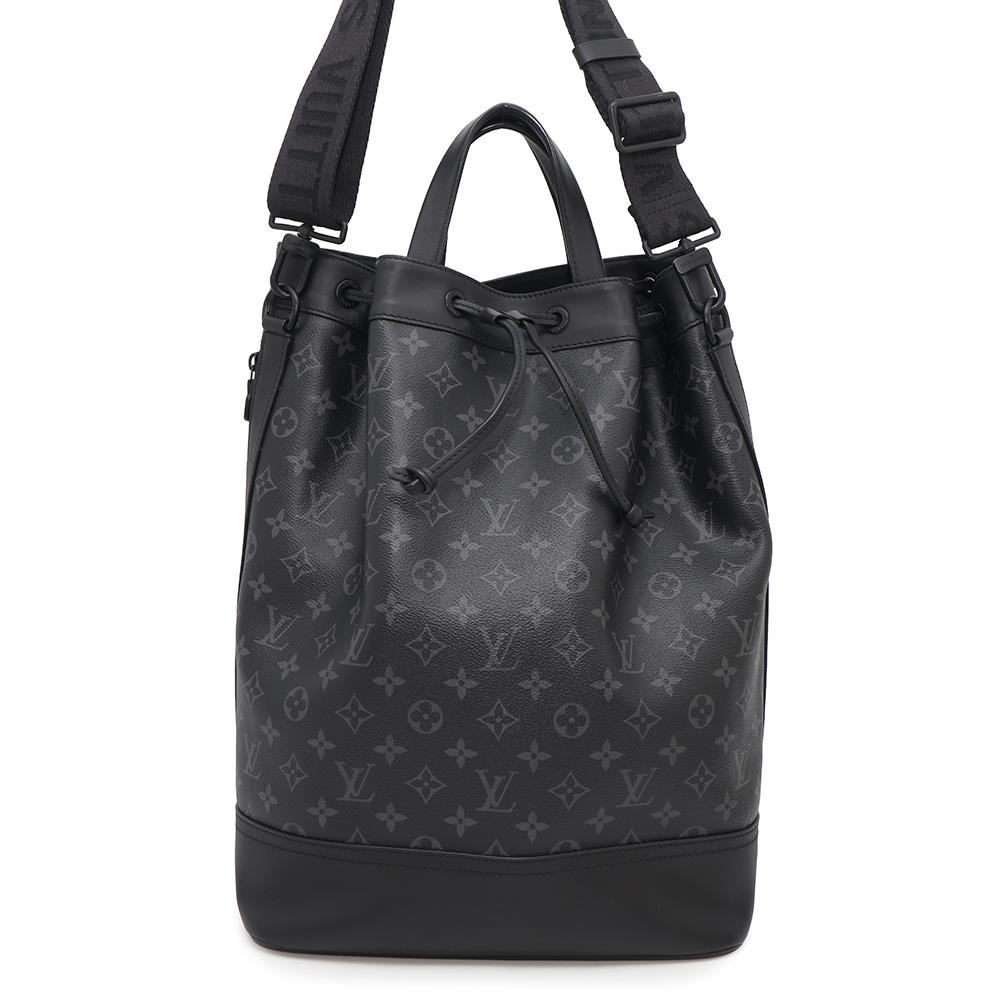 Louis Vuitton Maxi Noe Sling NoirM46693 Eclipse Monogram Crossbody Bag