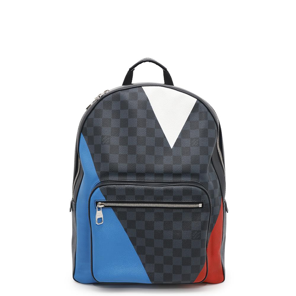 Louis Vuitton Josh America's Cup NoirN41612 Cobalt Damier Canvas Handbag