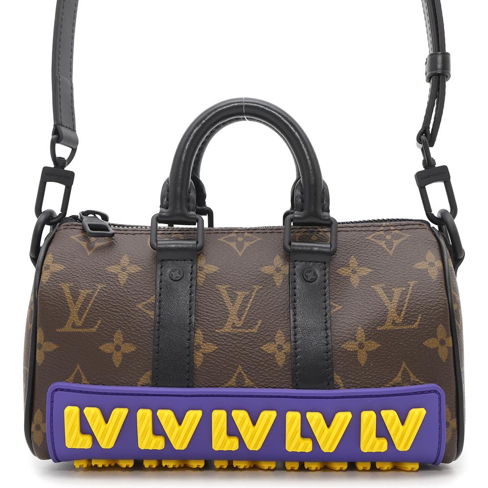 Louis Vuitton Keepall NoirM45788 Monogram Rubber XS Travel Bag