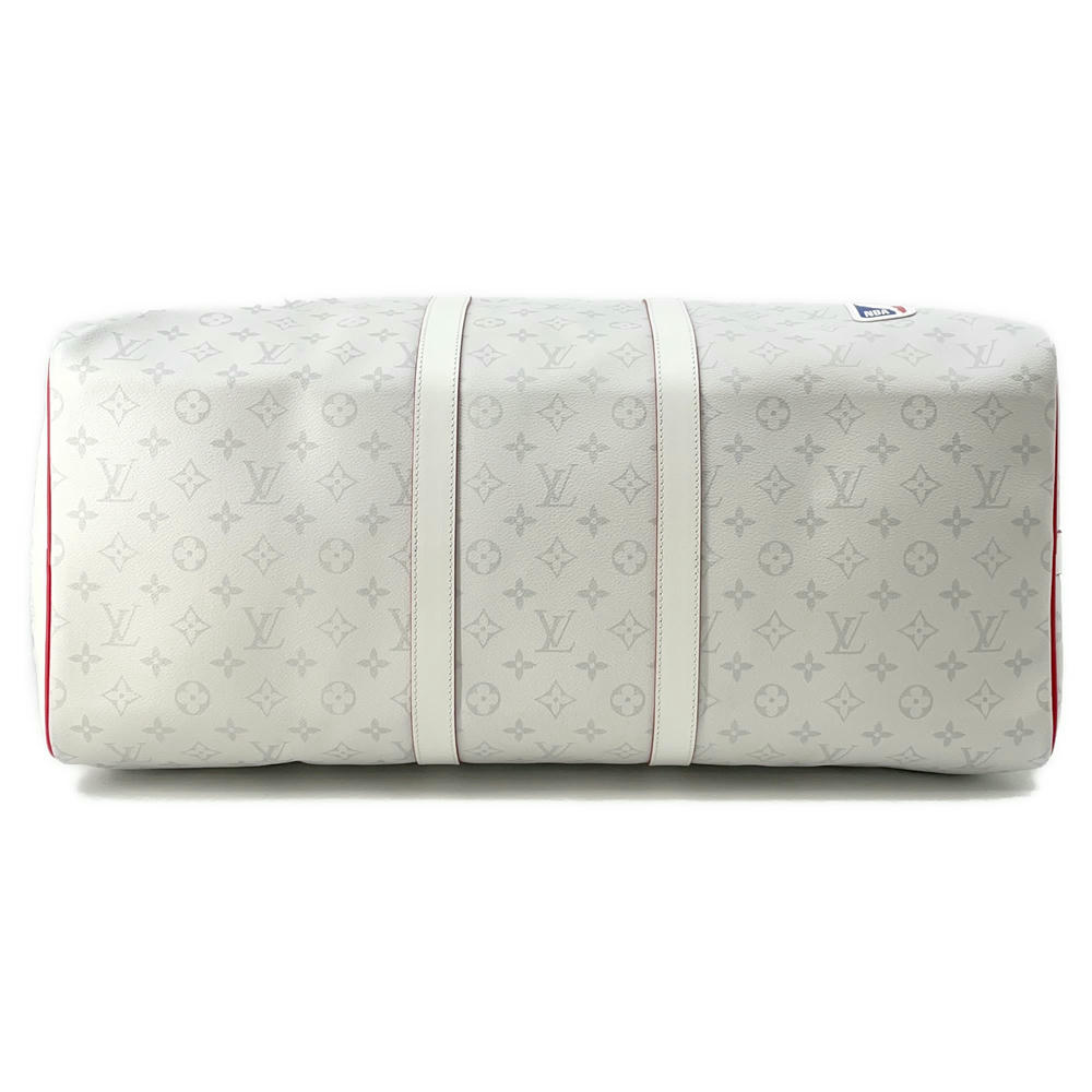 Louis Vuitton Keepall Bandouliere WhiteM45586 LVxNBA Monogram Travel Bag