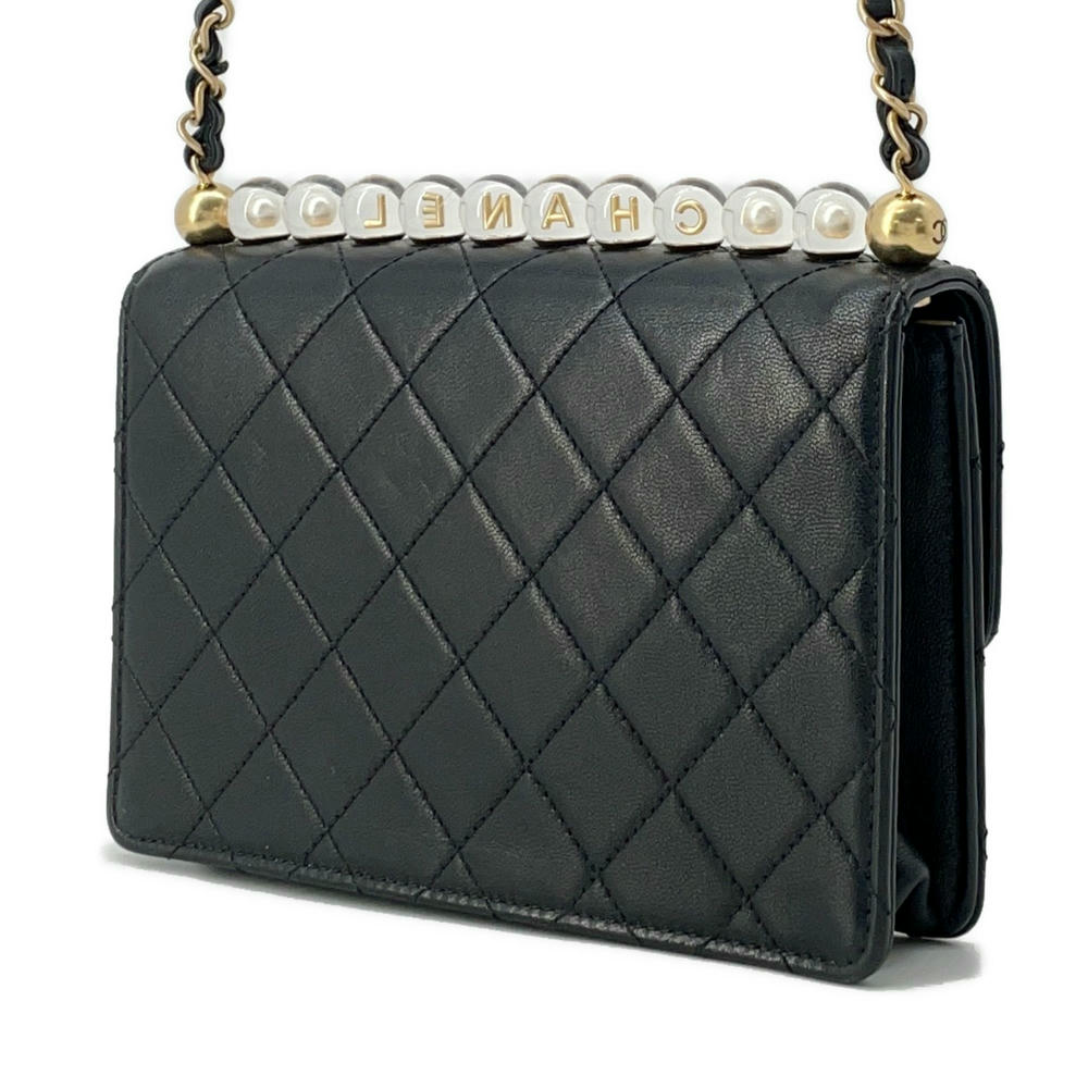 Chanel ChainShoulder BlackAS0585 Lambskin Shoulder Bag