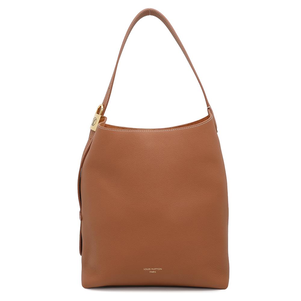 Louis Vuitton Lowkey CognacM24974 Grained Size MM Leather Calf Shoulder Bag
