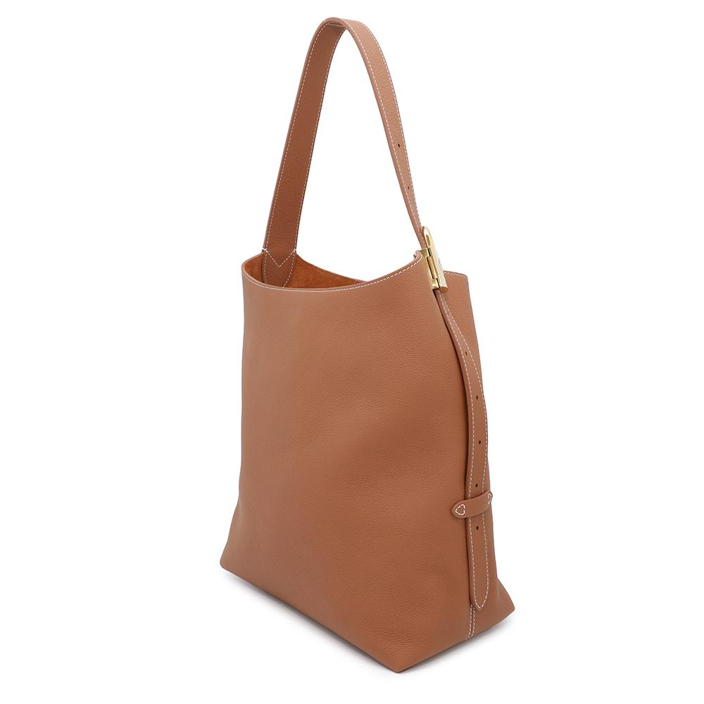 Louis Vuitton Lowkey CognacM24974 Grained Size MM Leather Calf Shoulder Bag
