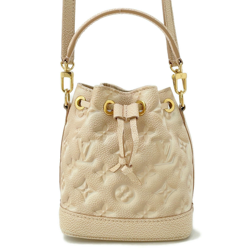 Louis Vuitton Nanonoe BeigeM81463 Summer Stardust Monogram Empreinte Leather Handbag