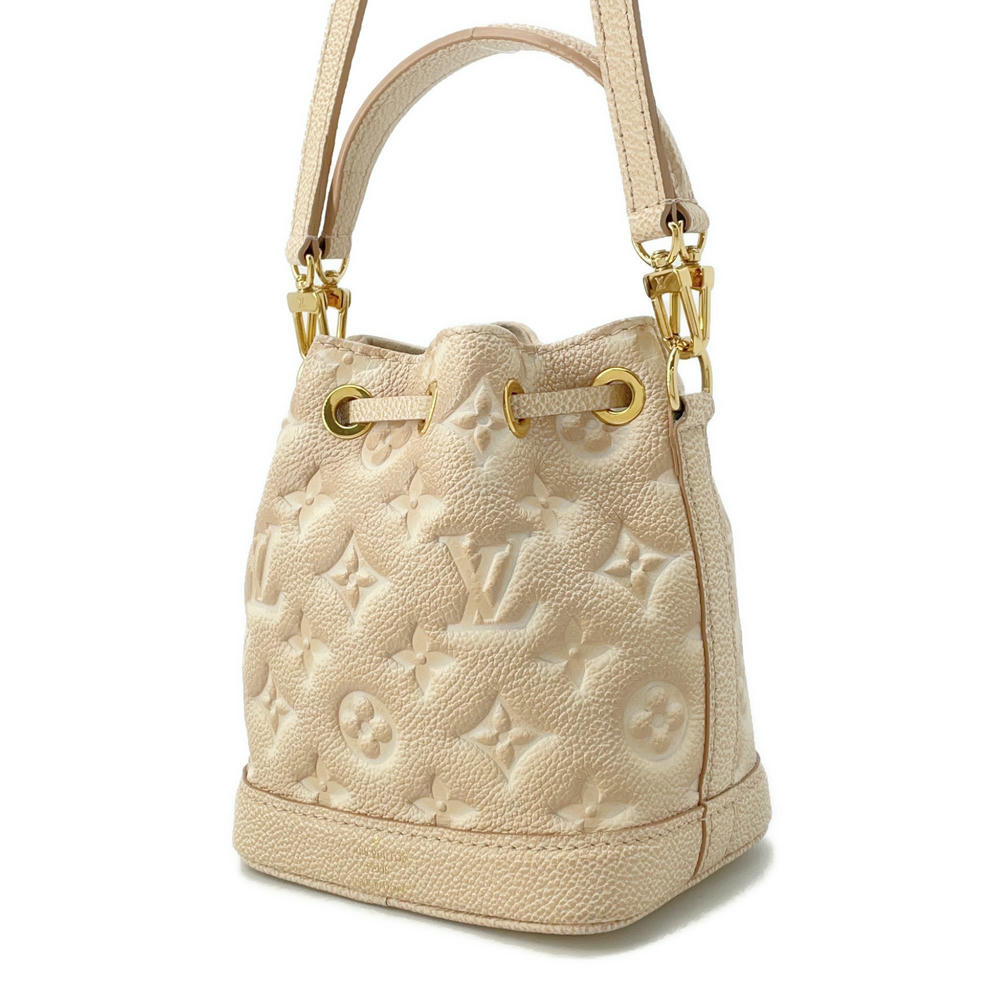 Louis Vuitton Nanonoe BeigeM81463 Summer Stardust Monogram Empreinte Leather Handbag