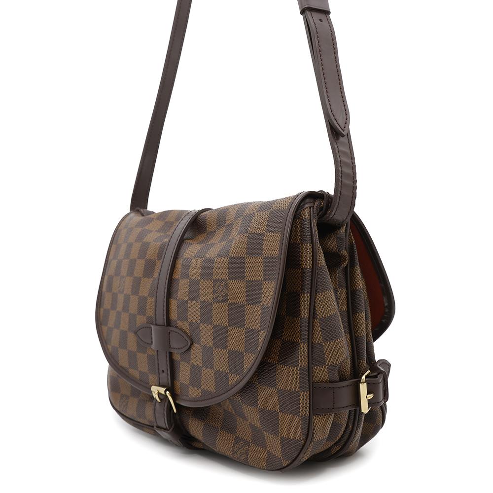 Louis Vuitton Saumur SPO RedN48081 Ebene Canvas Damier Handbag
