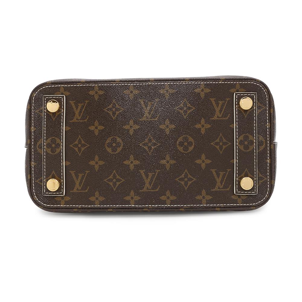 Louis Vuitton Lock It BrownM40597 Shiny Monogram Handbag