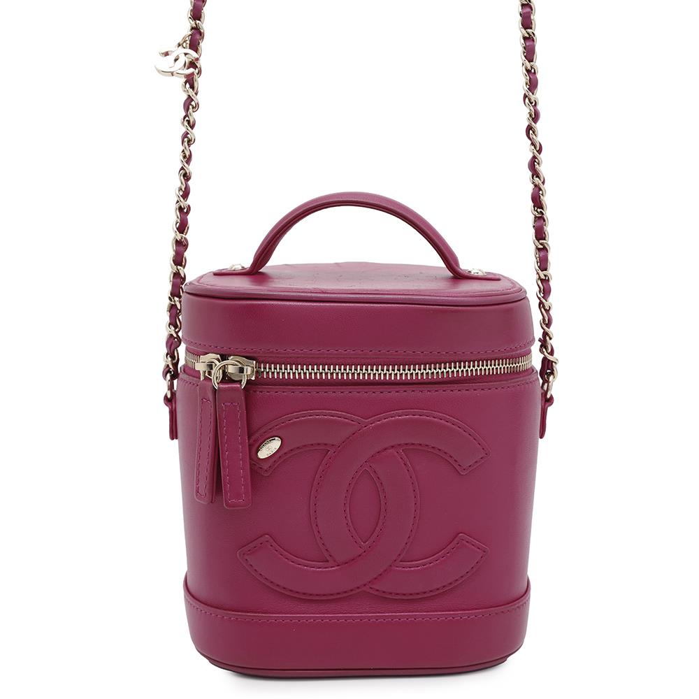 Chanel CC Logo Vanity ChainShoulder PurpleAS0323 Lambskin Shoulder Bag