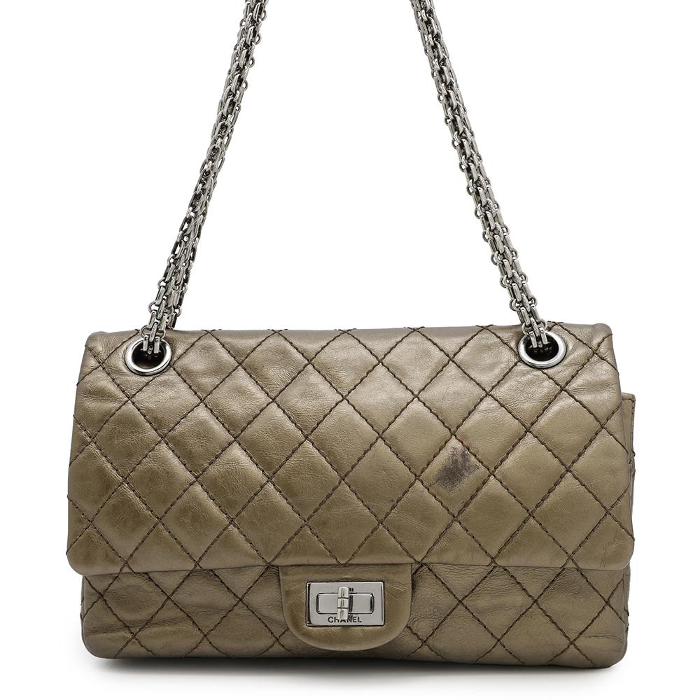Chanel 2.55 ChainShoulder Bronze Leather Shoulder Bag