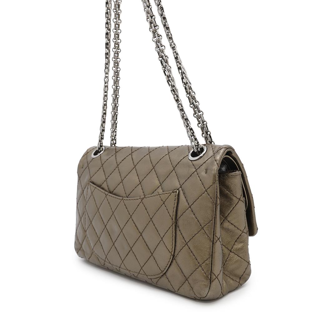Chanel 2.55 ChainShoulder Bronze Leather Shoulder Bag