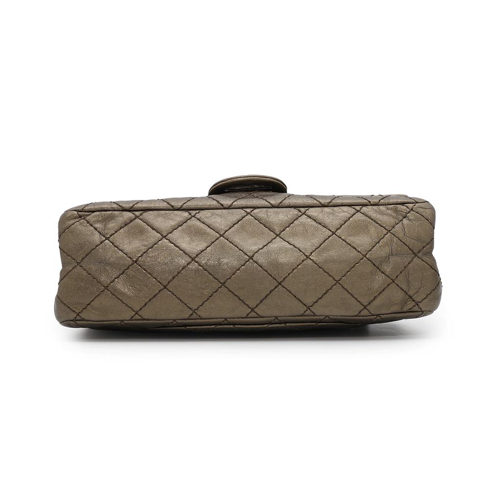 Chanel 2.55 ChainShoulder Bronze Leather Shoulder Bag