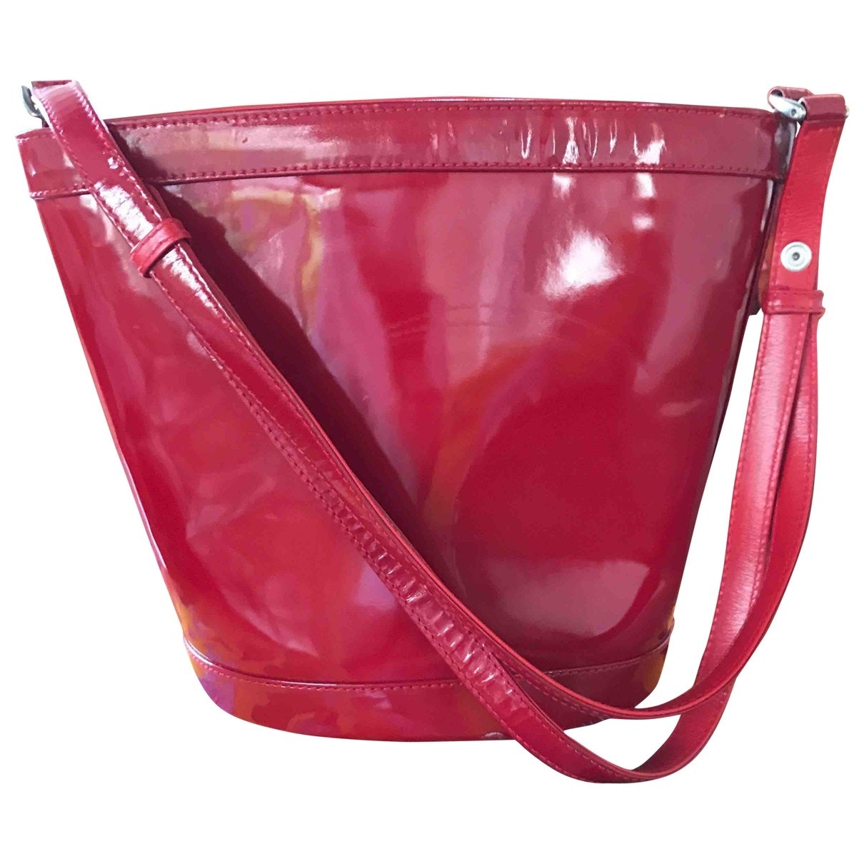 Gucci red leather handbag