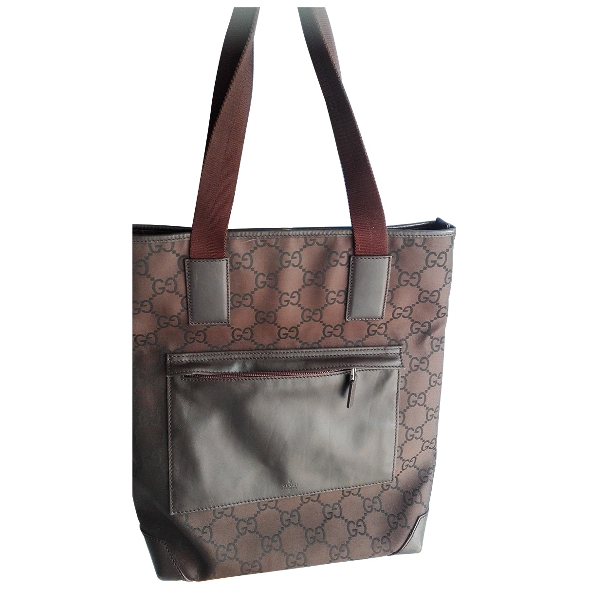 Gucci brown cotton handbag