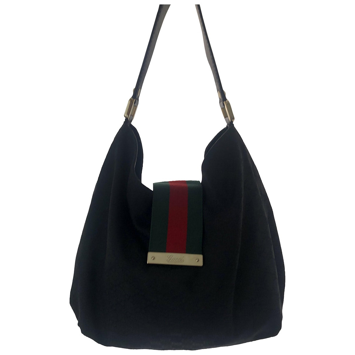 Gucci black cloth handbag